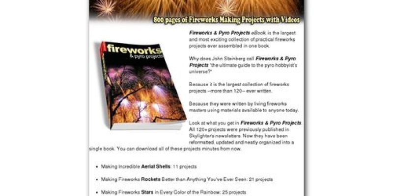 Fireworks & Pyro Projects eBook – Over 120 Projects — Skylighter, Inc.