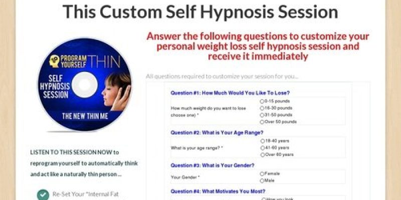 Custom New Thin Me Session Clickbank 2 – Program Yourself Thin