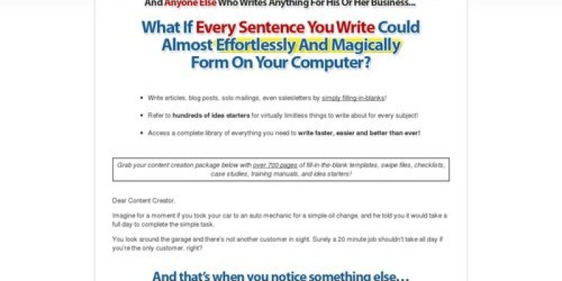 :: Over 700 Pages Of Templates, Tools And Tutorials For Making Writing Faster, Easier, and Better!