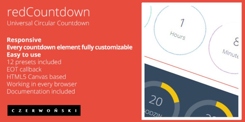 redCountdown – Circular Countdown
