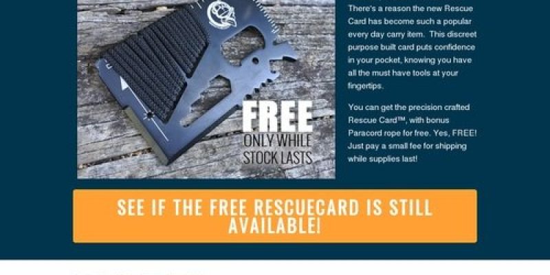 Give Away Our Rescue Card And Earn Recurring Commissions!