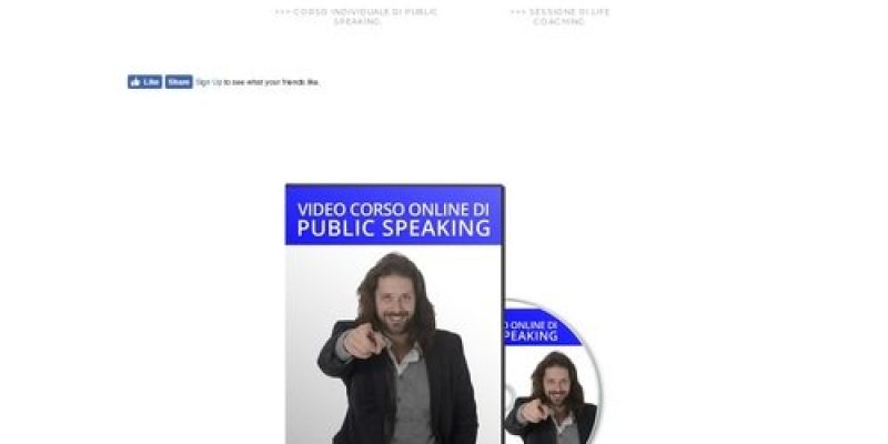 Corso public speaking online. Corso parlare in pubblico online
