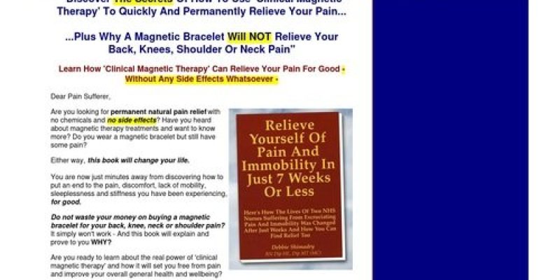 magnetic therapy free book