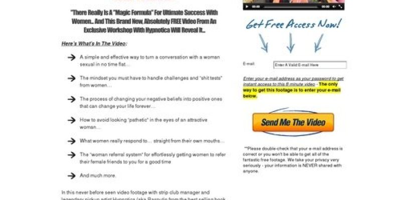 Landing Page – Clickbank « EveningWithHypnotica.com