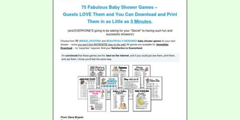 Best Baby Shower Games