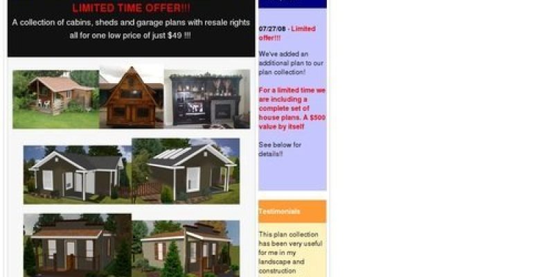 Cabins and Sheds collection for $49 – You own the rights!!