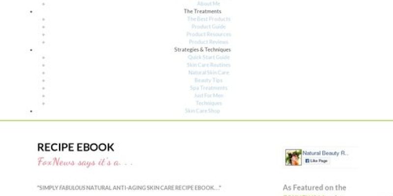 Recipe eBook | Natural Anti-Aging Skin Care