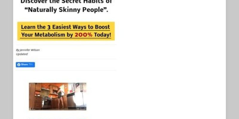 Secrets Of The Skinny – Hot New 5 Step Sales Letter!