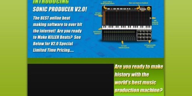 Now its easy to make rap beats online with our new beat maker – Sonic Producer