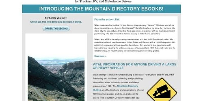 Mountain Driving Guide for Truckers, RV and Motorhome Drivers