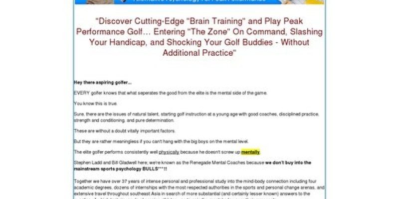 Renegade Mental Golf