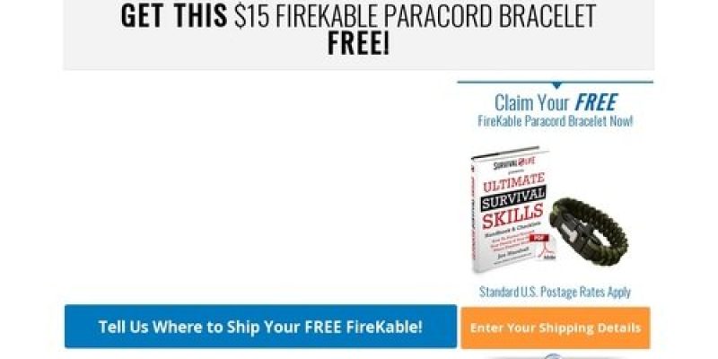 FREE FireKable Paracord Bracelet From Survival Life — Survival Life