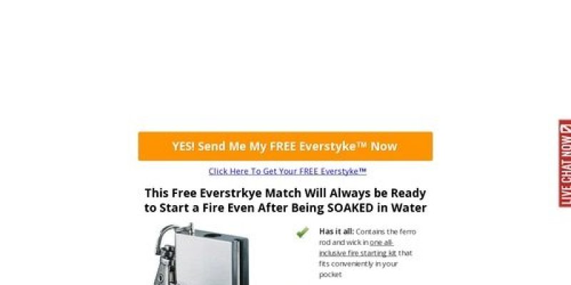 FREE Everstryke™ Waterproof Lighter