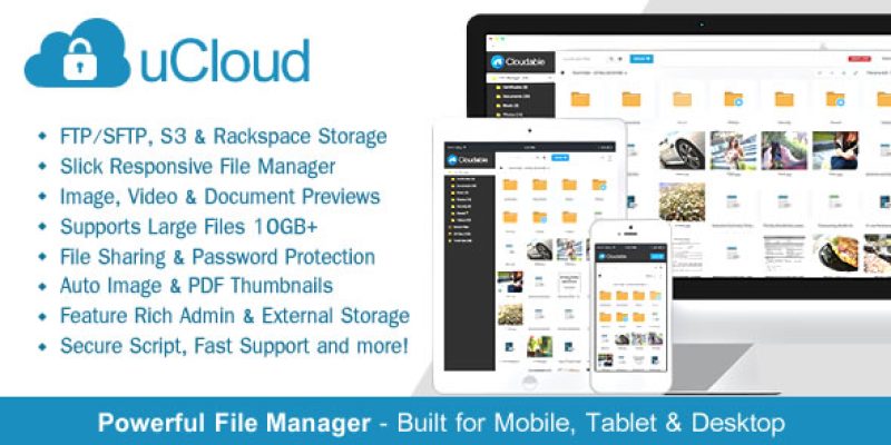 uCloud – File Hosting Script – Securely Manage, Preview & Share Your Files