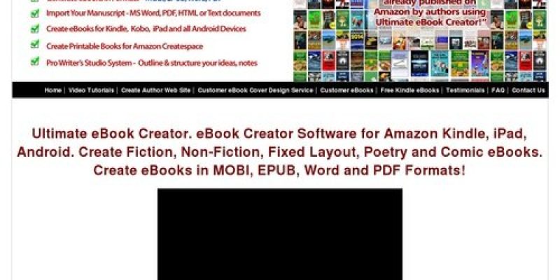 eBook Creator Software – Ultimate eBook Creator For Amazon Kindle