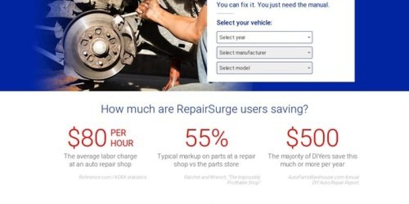 RepairSurge Online Auto Repair Manuals