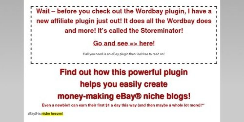 The Wordbay WordPress eBay Plugin | The Word Bay