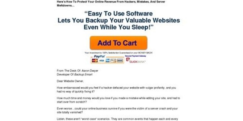 Cpanel Website Backup Software – Must Have