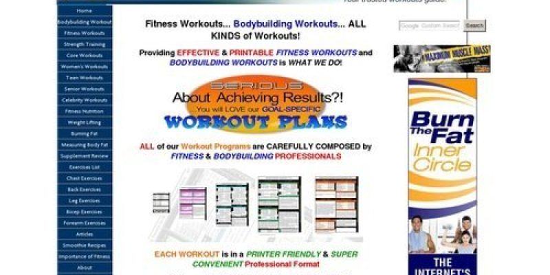 Fitness Workouts and Bodybuilding Workouts